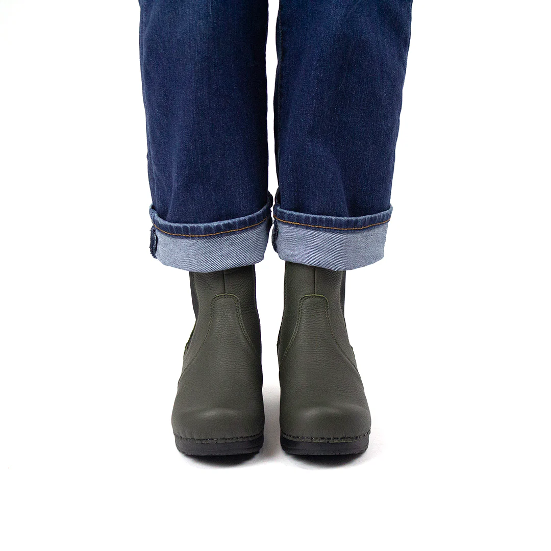 Aalbek Women's Chelsea Boot in Olive - Image 5