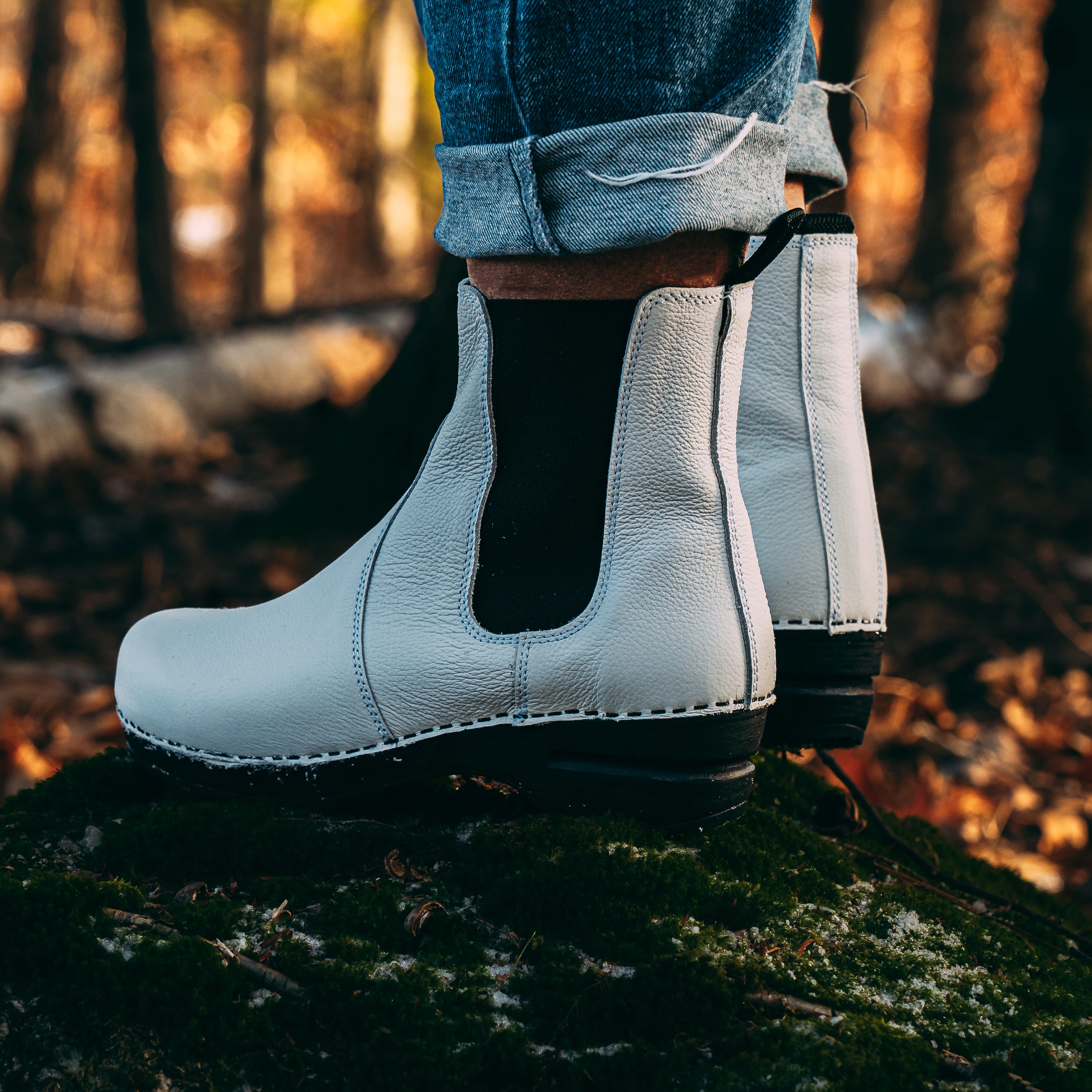 Aalbek Women's Chelsea Boot in White - Image 4