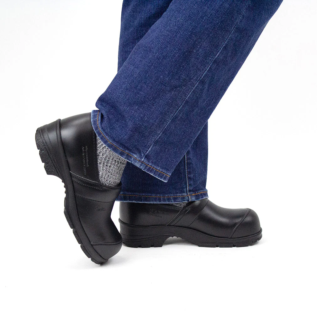 Dustin ESD Unisex Safety Steel Toe Clog in Black - Image 3