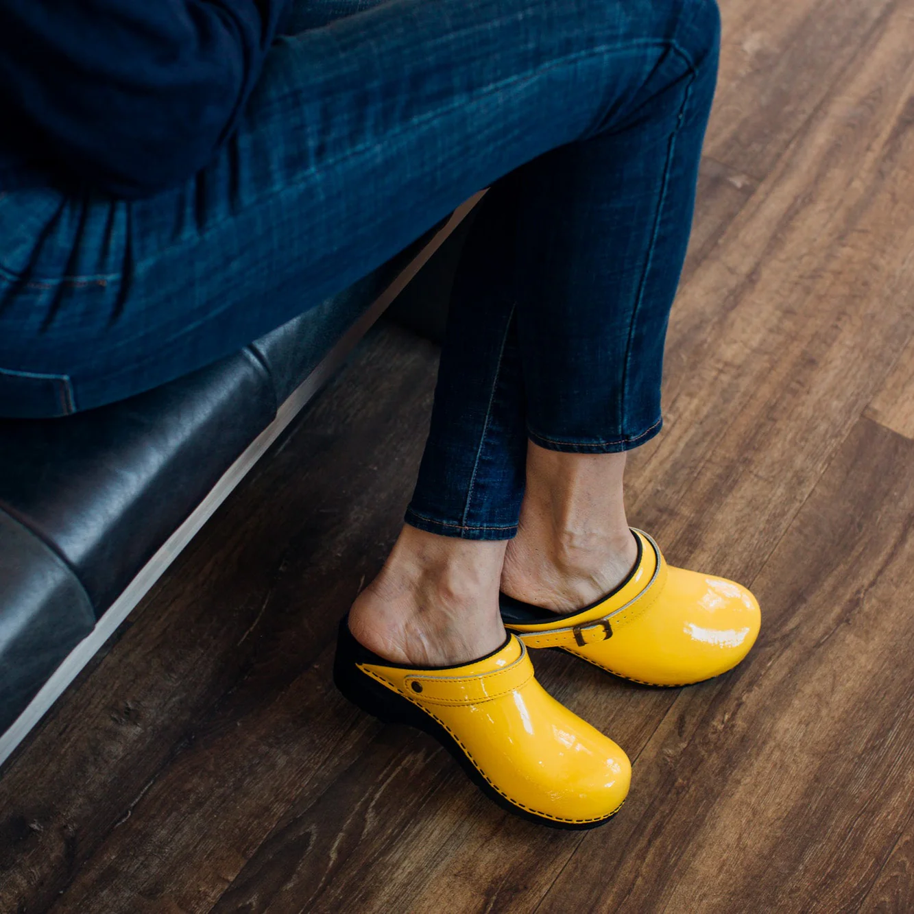 Estelle Women's Clog in Yellow - Image 4