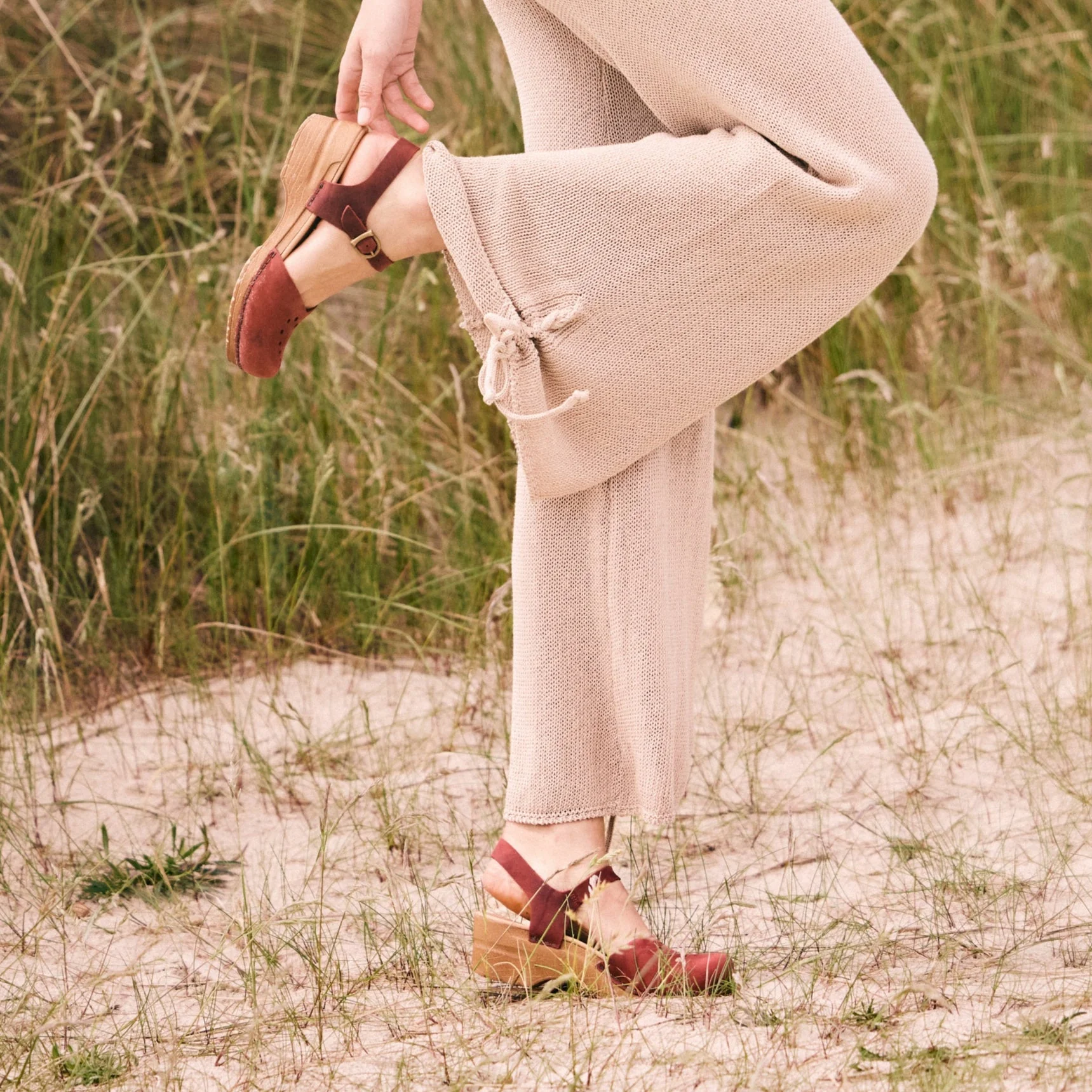 Heart Women's Sandal in Deep Red - Image 4