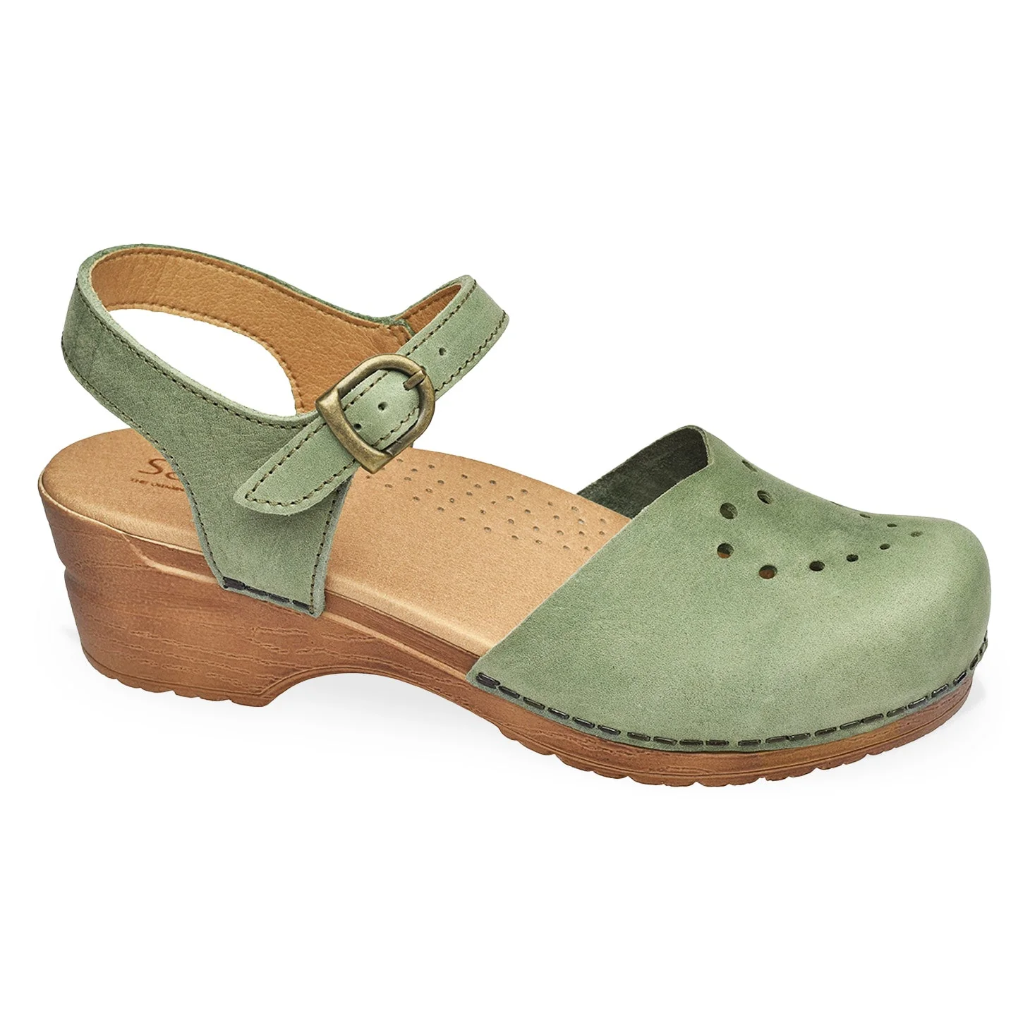 Heart Women's Sandal in Khaki