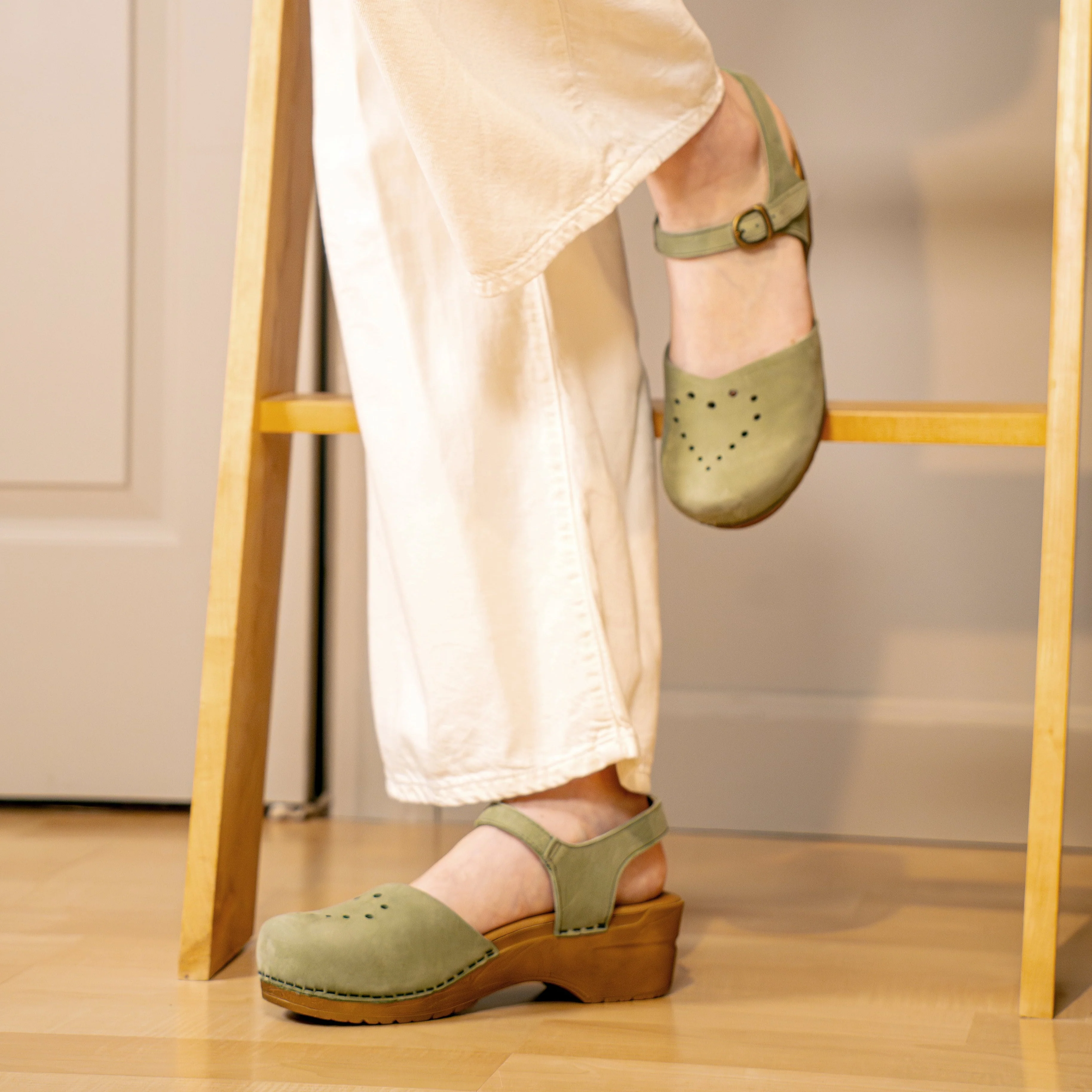 Heart Women's Sandal in Khaki - Image 3