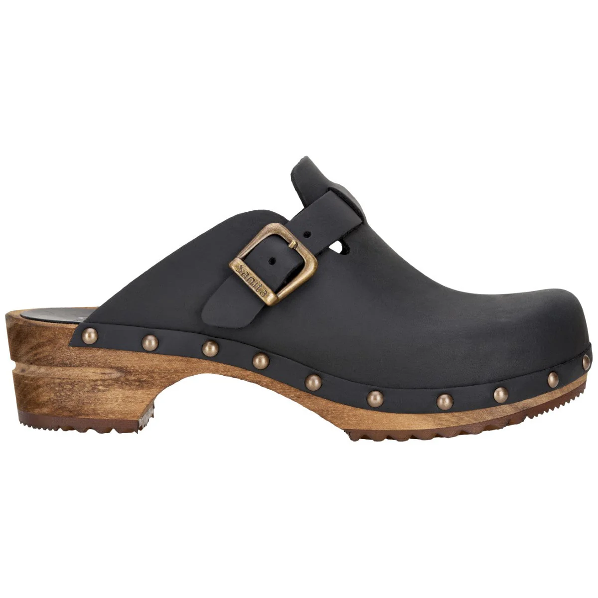 Kristel Women's Wood Clog in Black - Image 4