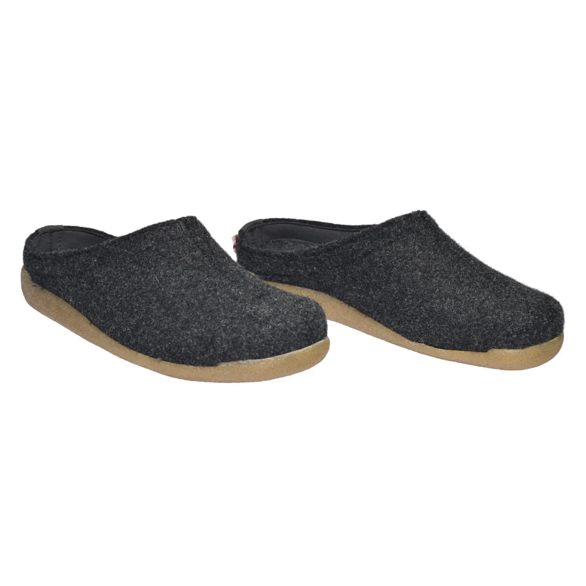Lodge Slide Unisex Wool Slipper in Charcoal - Image 3