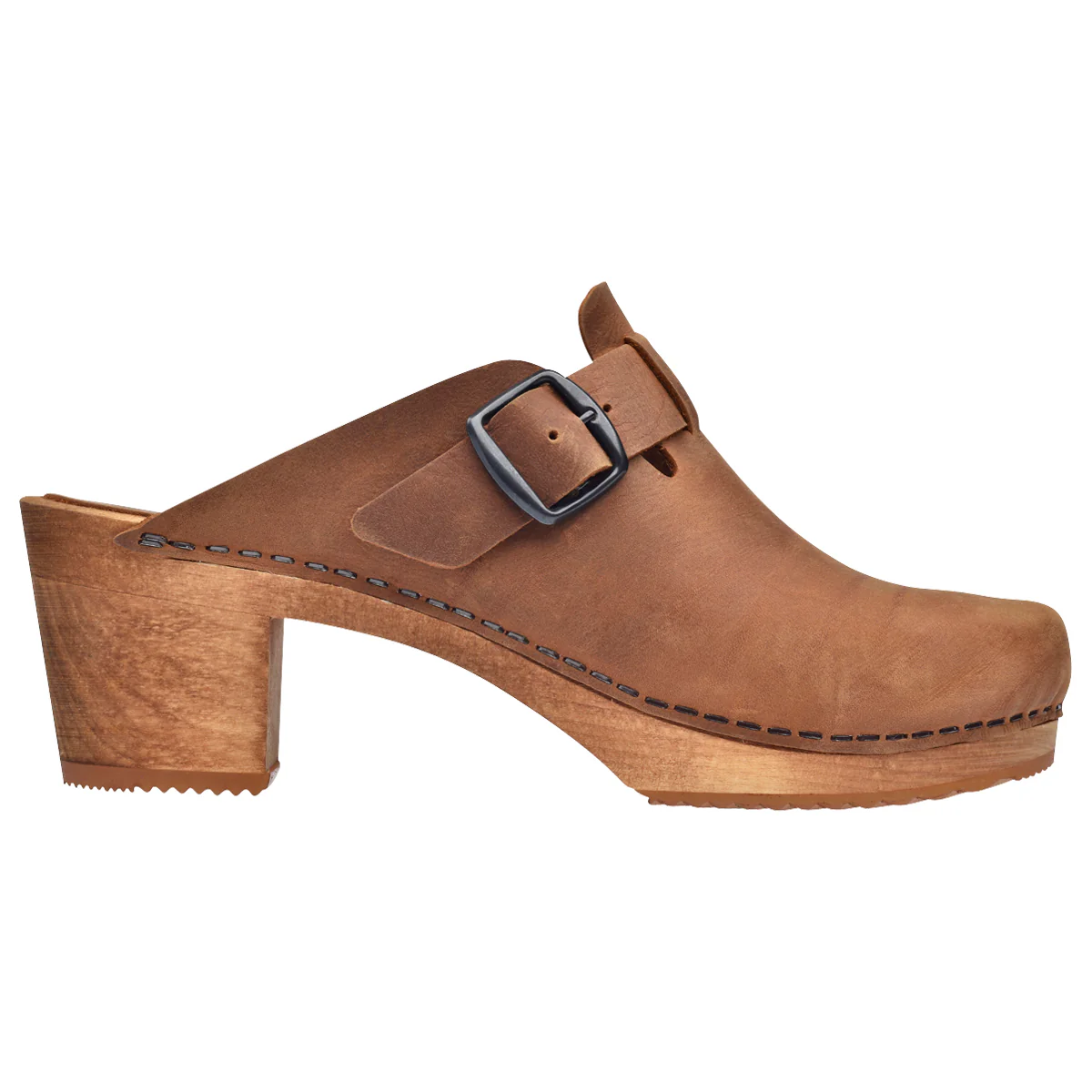 Malulo Women's Wood Mule in Chestnut - Image 5