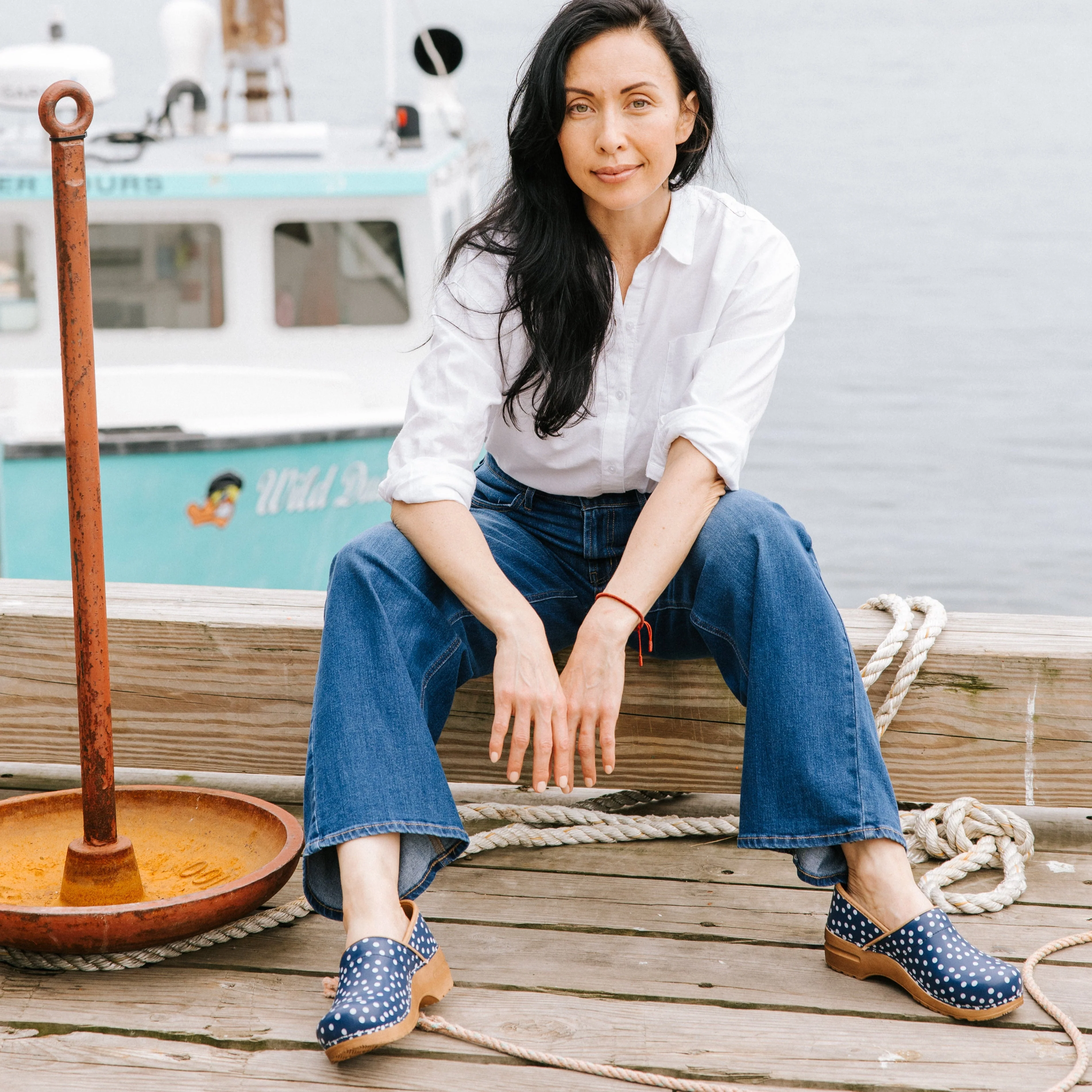 Roxbury Women's Clog in Blue - Image 3