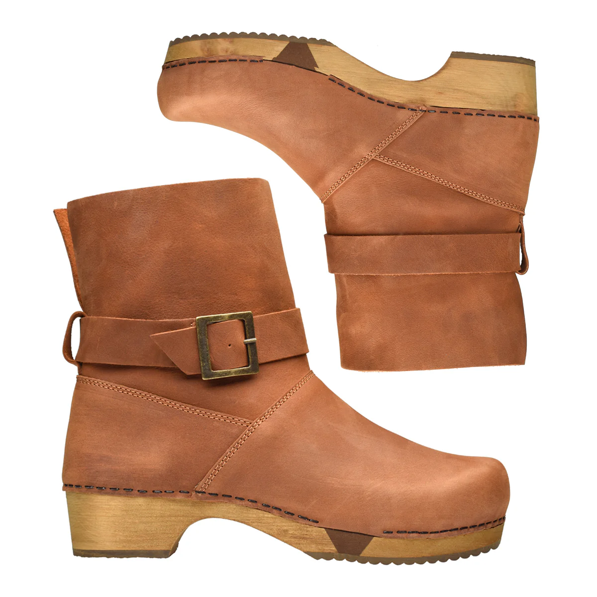 Runa Women's Wood Boot in Cognac - Image 2