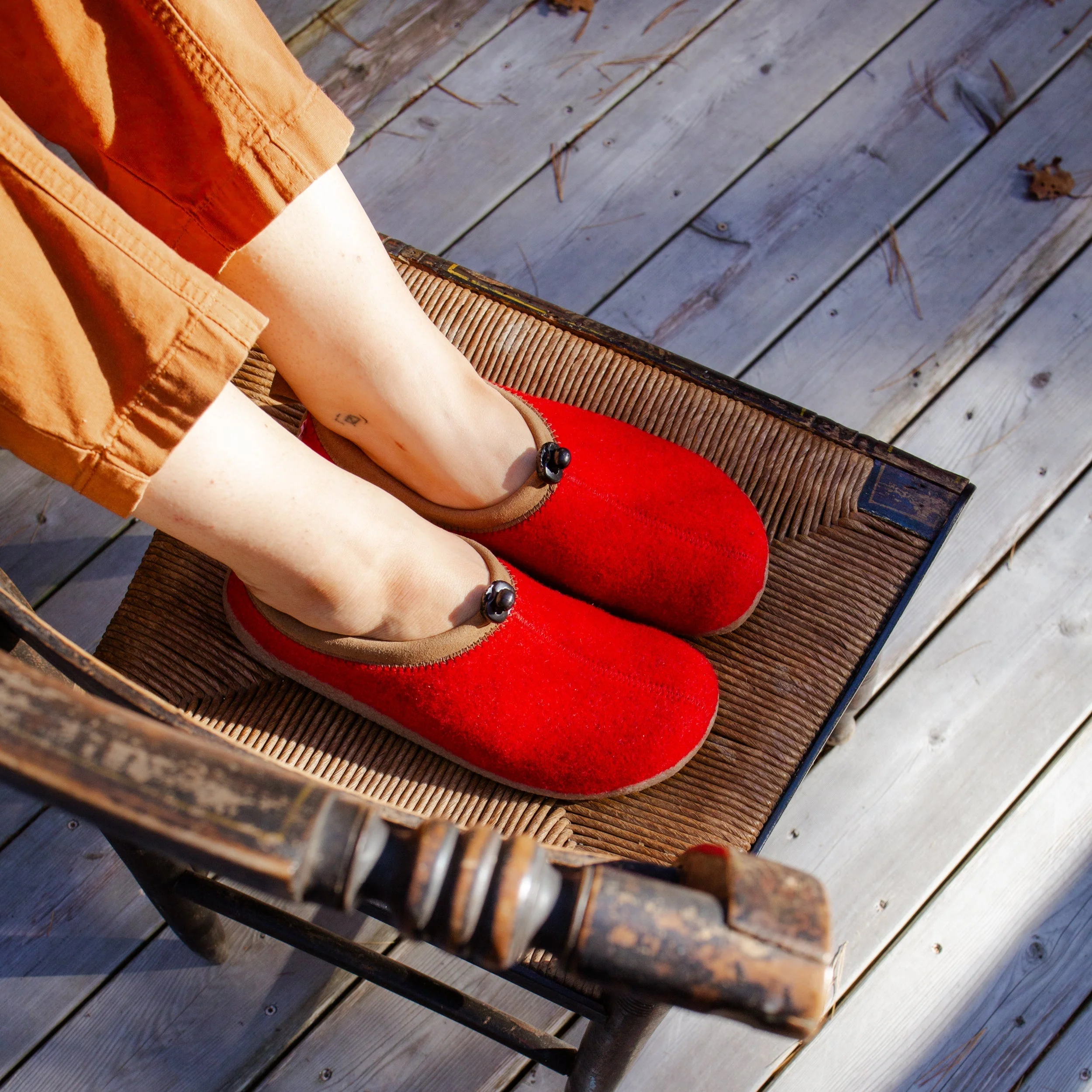 Samso Women's Slipper in Red - Image 3