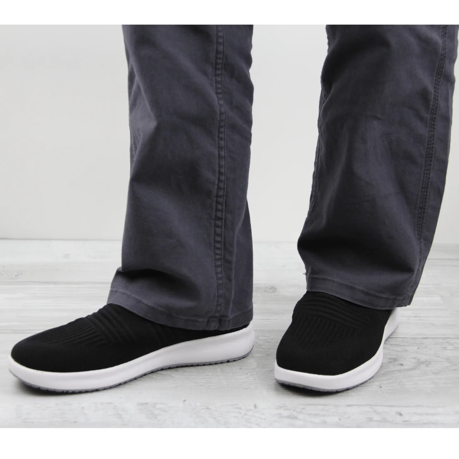 Trident Unisex Slip-on Sneaker in Black - Image 3