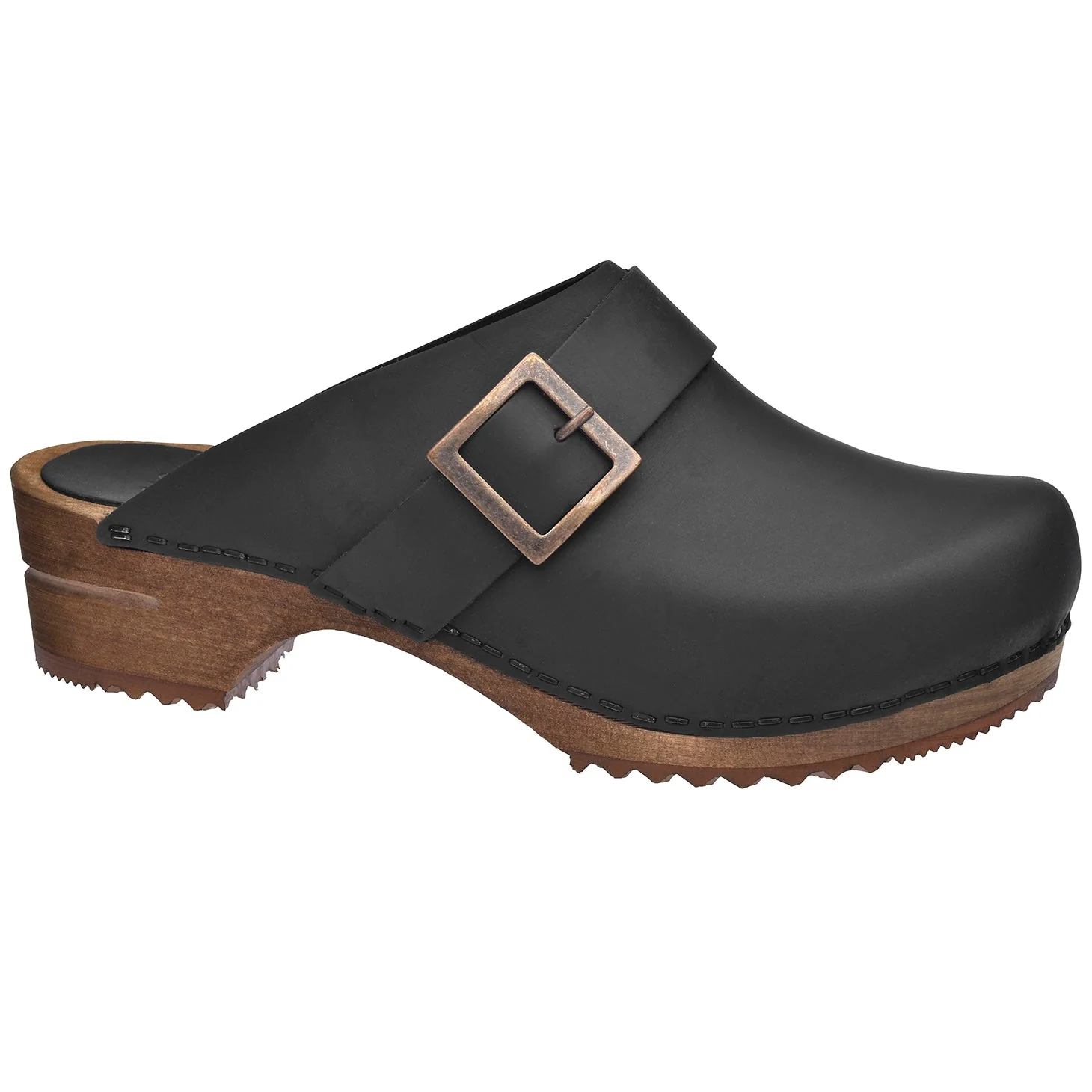 Urban Women's Wood Clog in Black