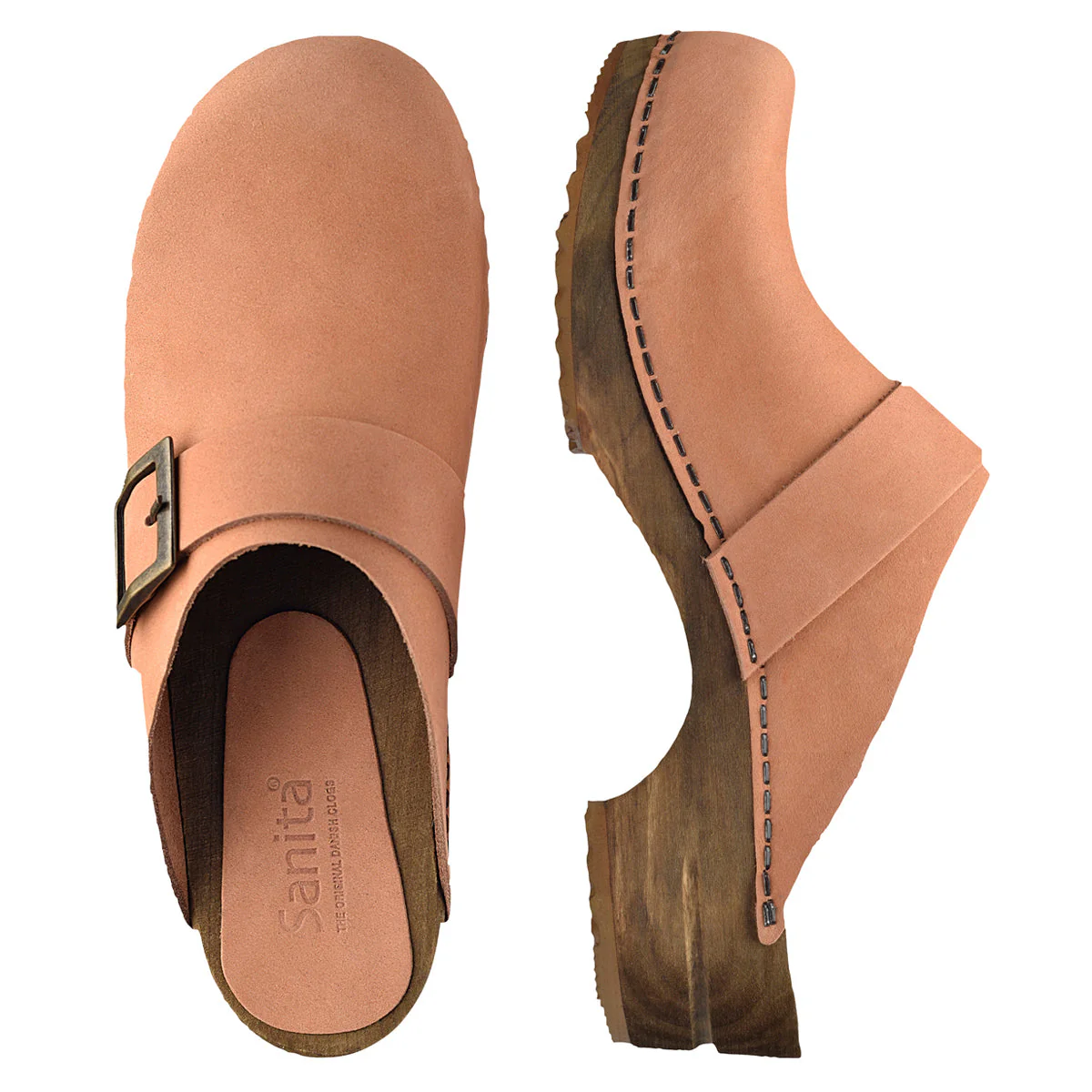 Urban Women's Wood Clog in Salmon - Image 6
