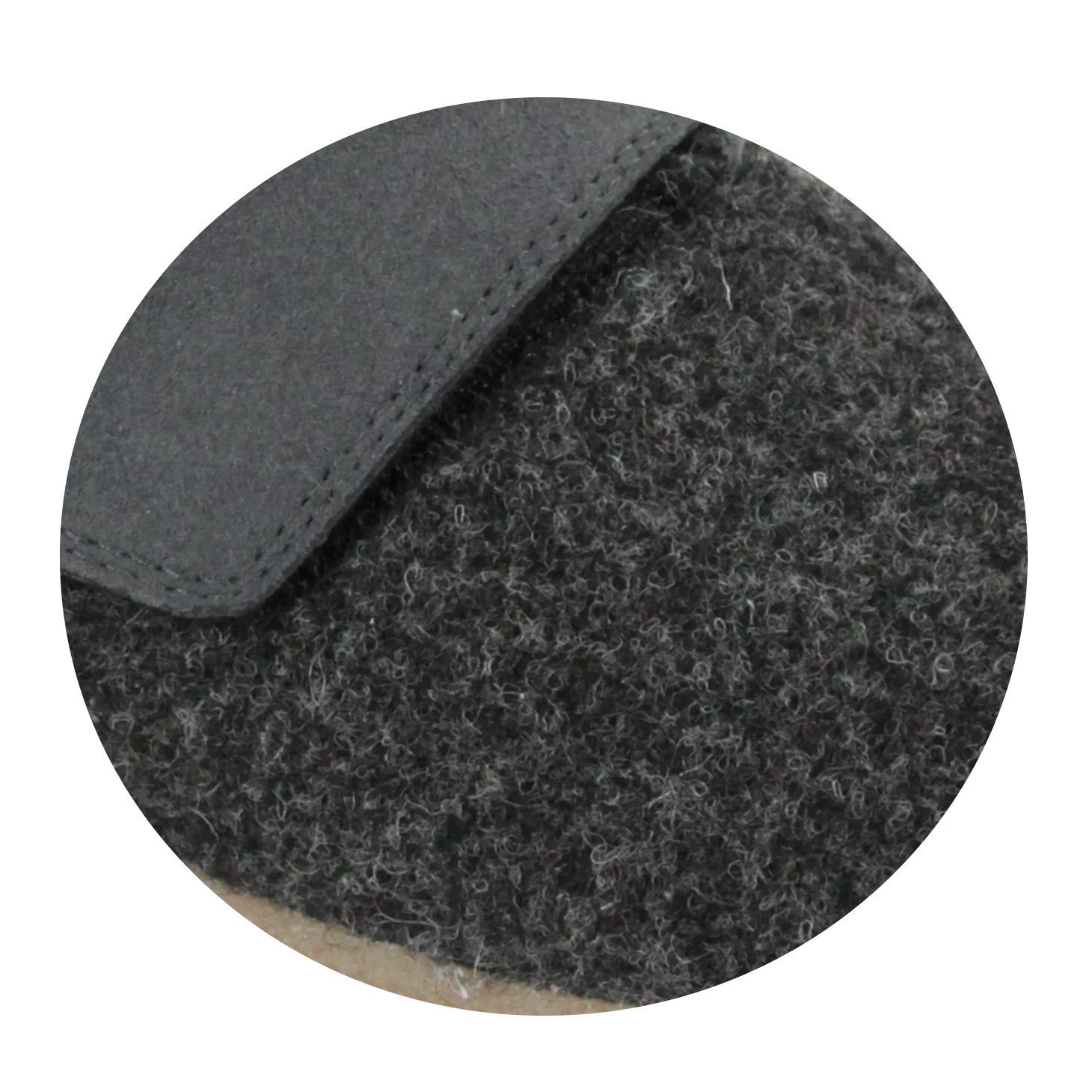 Varde Unisex Wool Slipper in Charcoal - Image 3