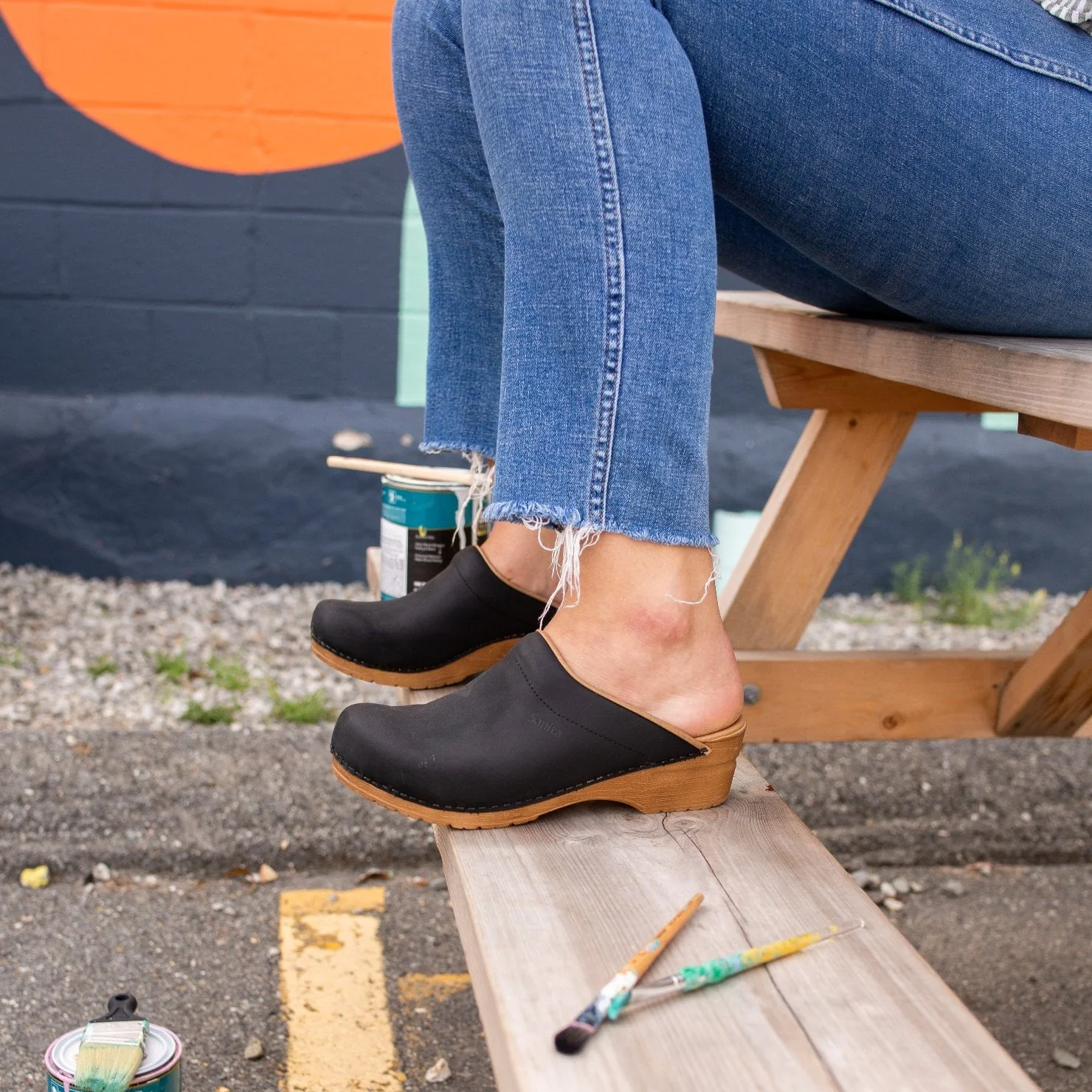 Ellis Women's Clog in Black - Image 3