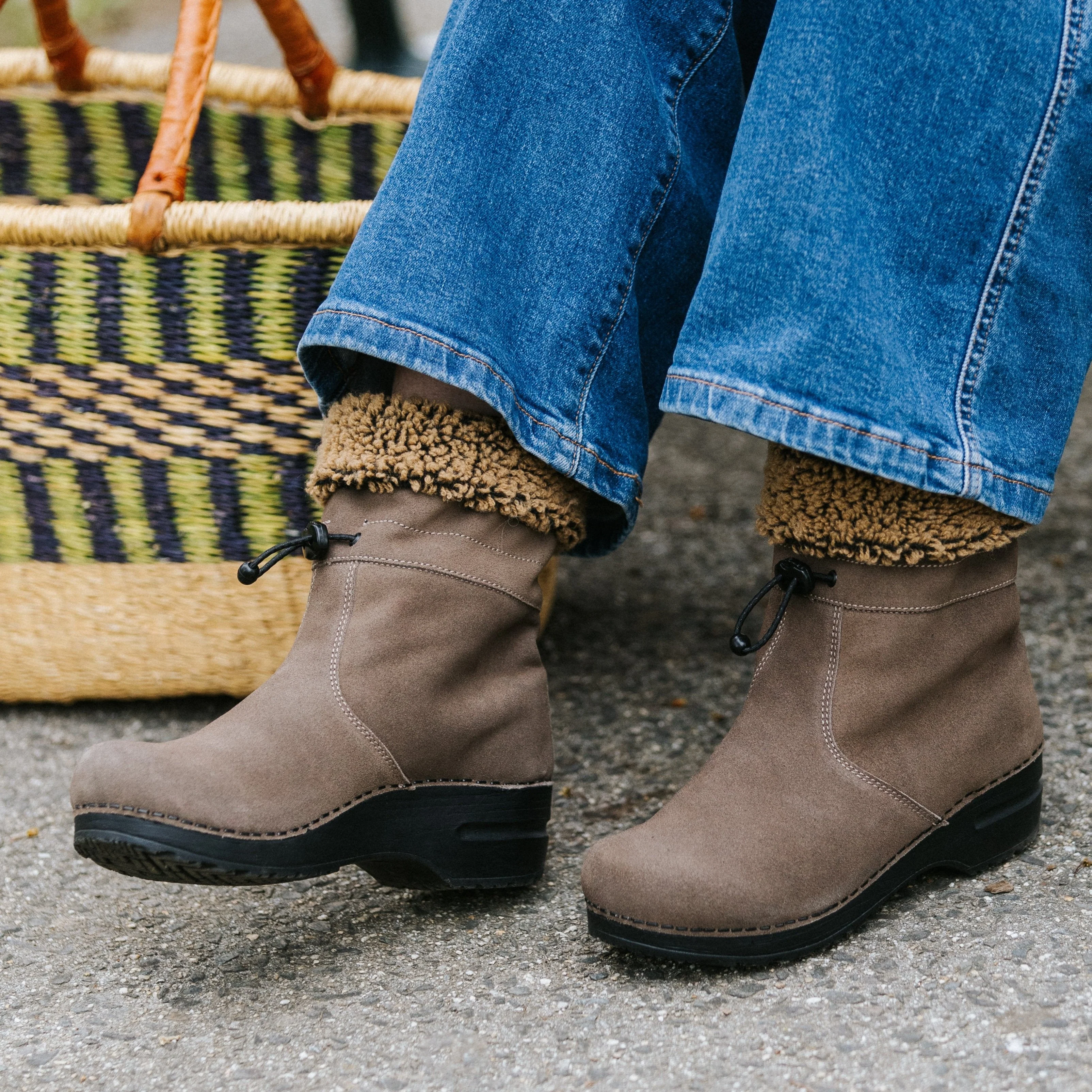 Yama Women's Suede Boot in Grey - Image 3